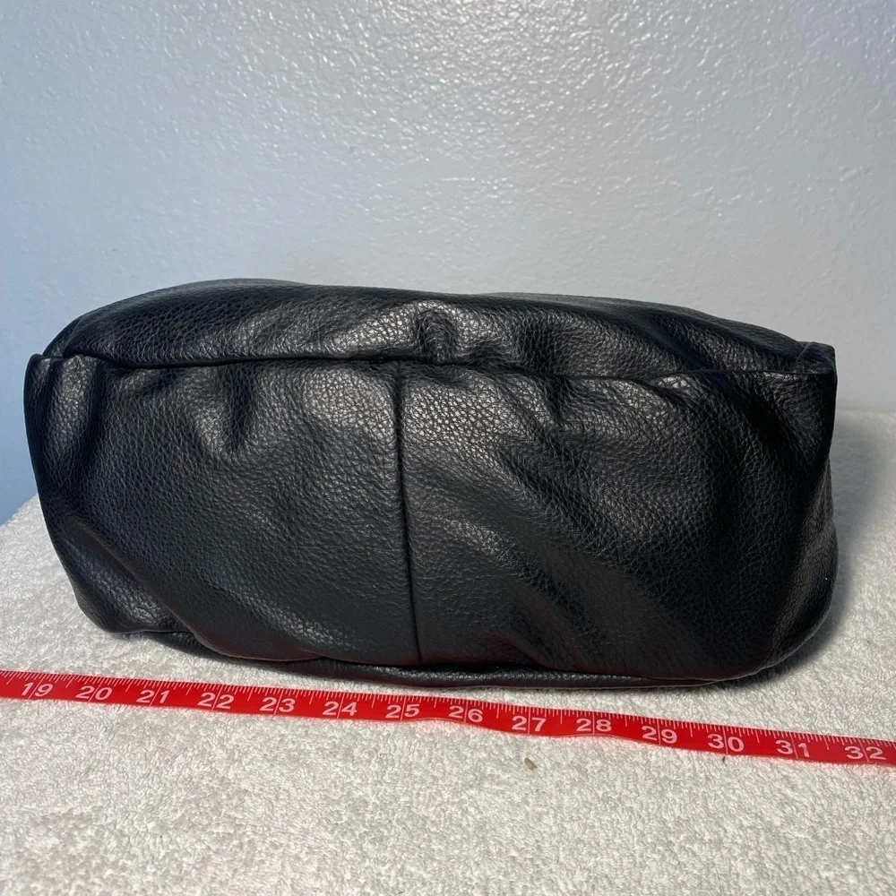 Time and Tru Black Hobo Bag with Knot Detail